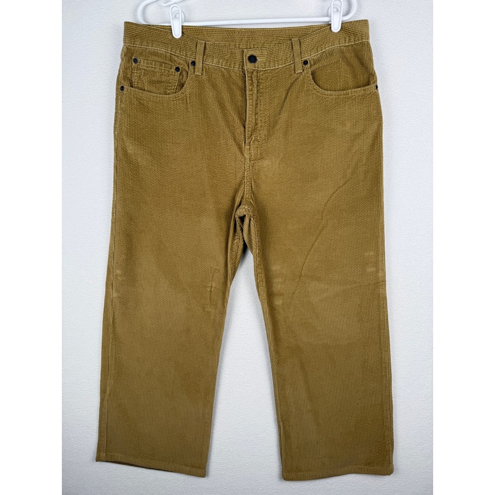 Levi's Corduroy Pants Mens 33x30 Tan Wide‎ Wale Y2K Baggy Skater Streetwear